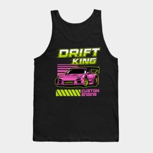 Drift Racing King Tank Top